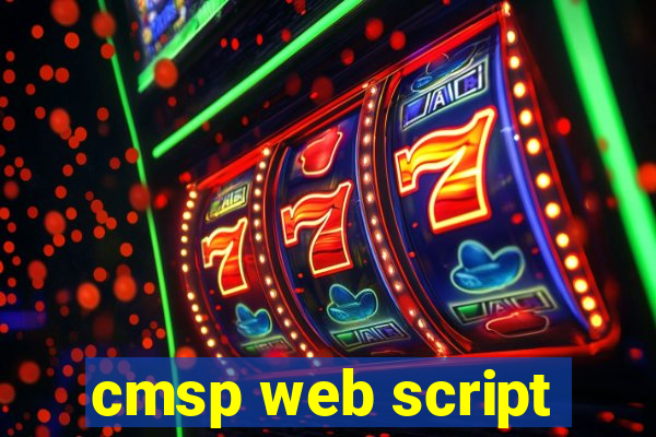 cmsp web script